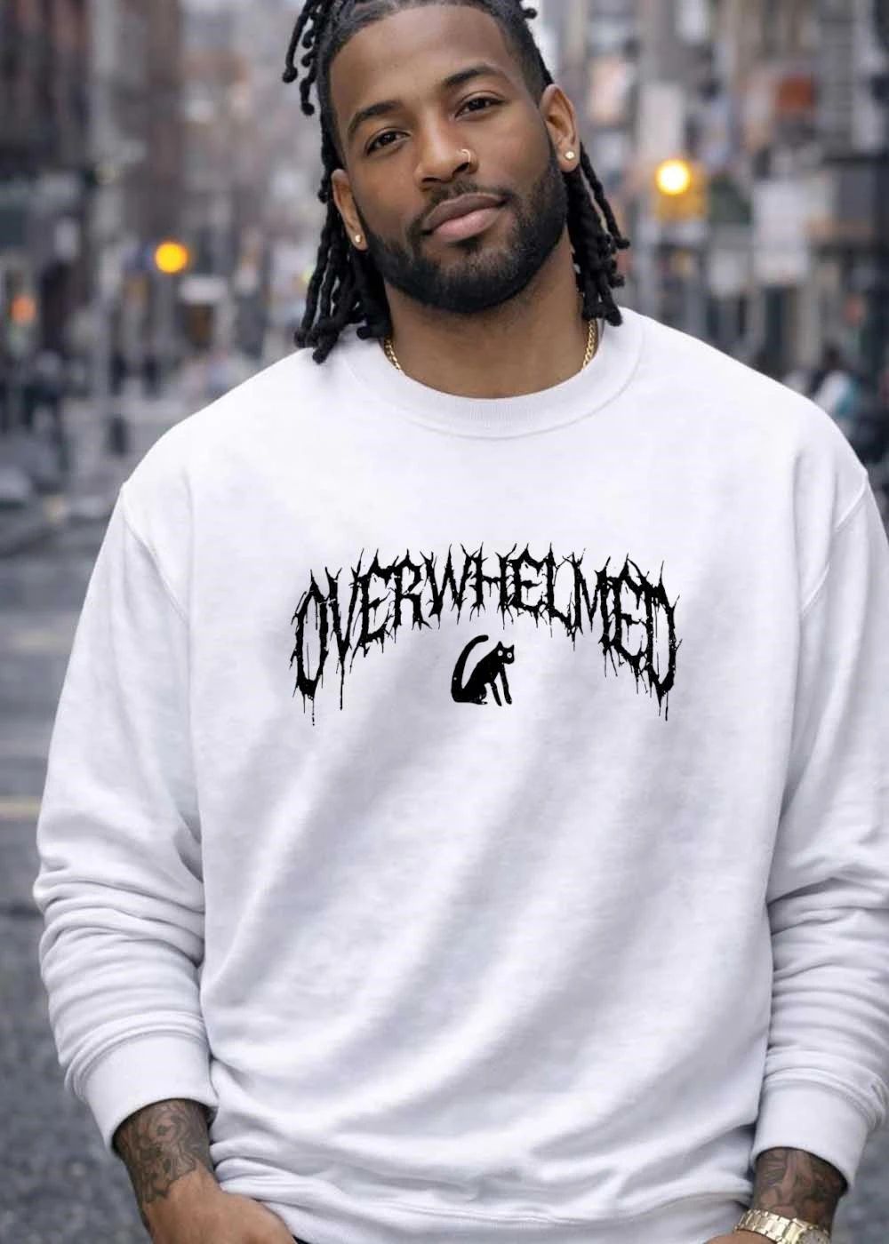Overwhelmed cat overwhelmed shirt
