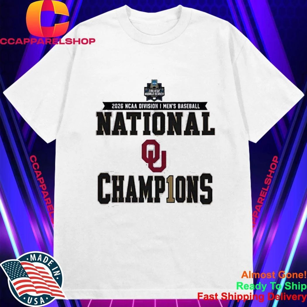 Oklahoma Sooners 2026 NCAA division I men’s baseball national champions college world series omaha Shirt