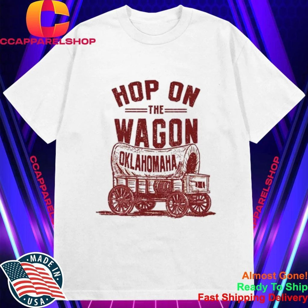 Hop On The Wagon Oklahomaha Pocket Shirt