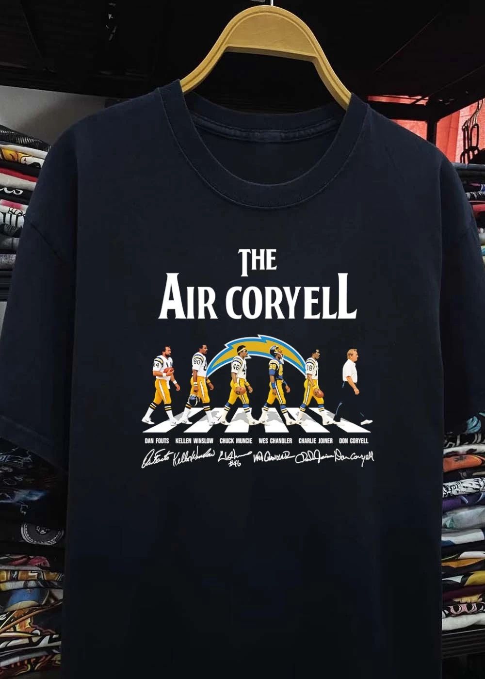 Dan Fouts Kellen Winslow Chuck Muncie Wes Chandler Charlie Joiner Don Coryell The Air Coryell shirt