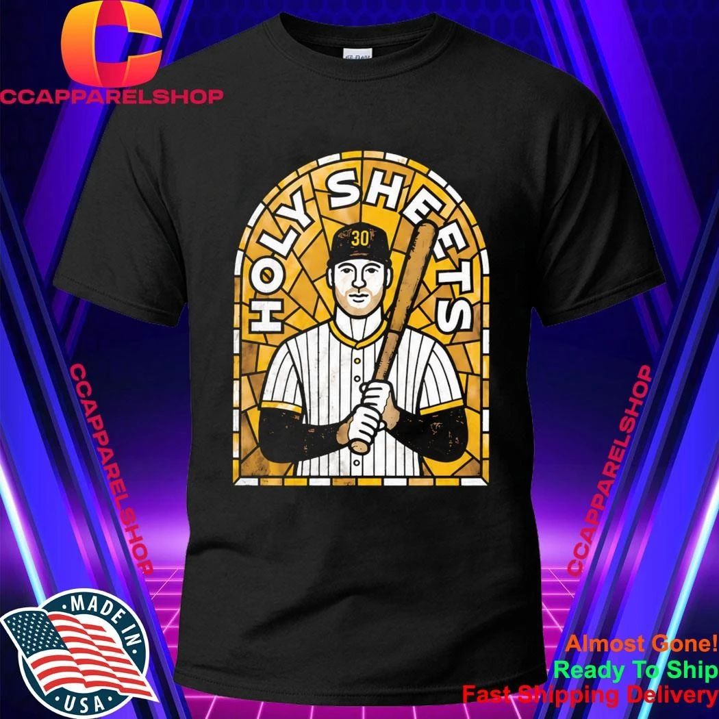 Michael King Wearing Gavin Sheets Holy Sheets Padres Shirt