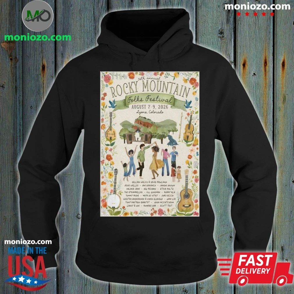 Original 36th Annual Rocky Mountain 8 7-8 9 2026 Lyons CO Poster Shirt