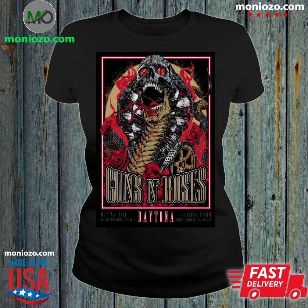 Original Guns N’ Roses 5 7 2026 Daytona Beach FL Poster Shirt