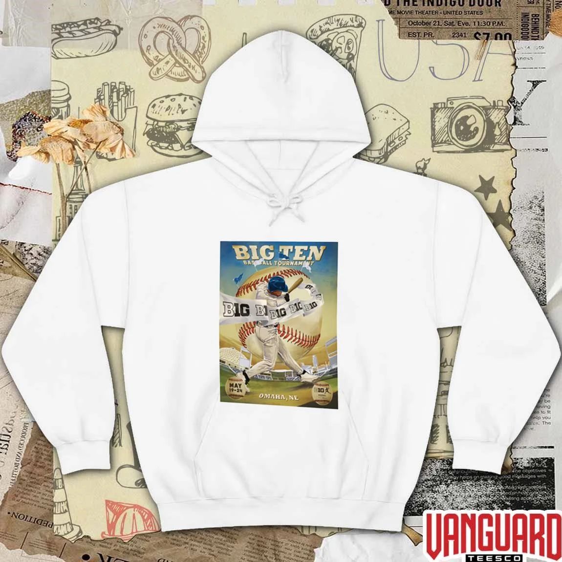 Big Ten 2026 Pop-Up Shop Shirt Big Ten Baseball Tournament May 19 – 24 Omaha NE Poster t-shirt