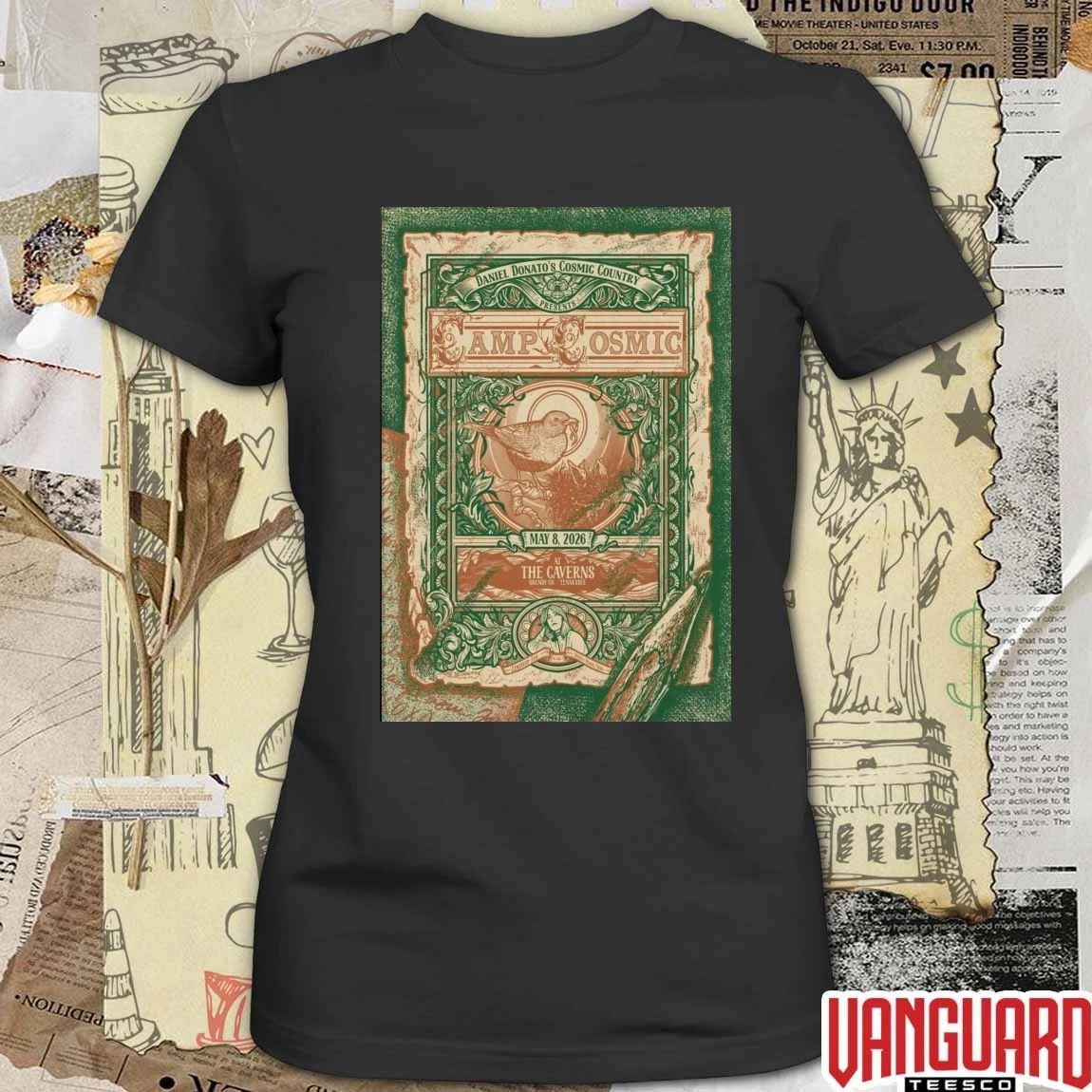 Daniel Donato’s Cosmic Country May 8 2026 The Caverns, Pelham TN Poster t-shirt