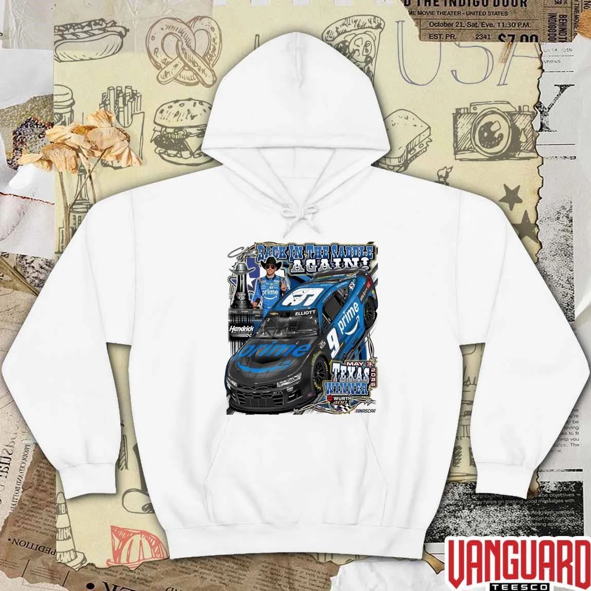 Hendrick Motorsports Back In The Saddle Again Chase Elliott 2026 Würth 400 Race Winner May 3 Texas t-shirt