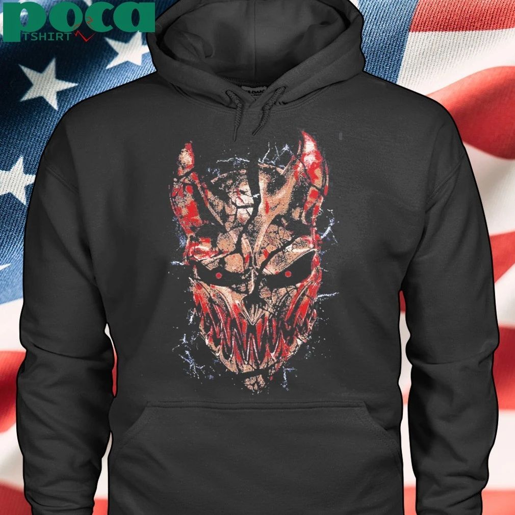 Blood4Blood Event Merch In Daytona Beach Florida On May 6 2026 Shattered Logo And Mask T-Shirt