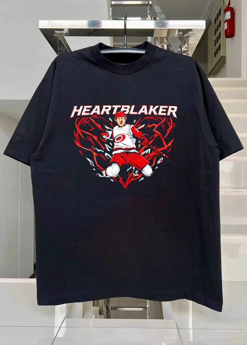 Carolina Hurricanes Hockey Fan Apparel Heartblaker Carolina Hurricanes T-Shirt