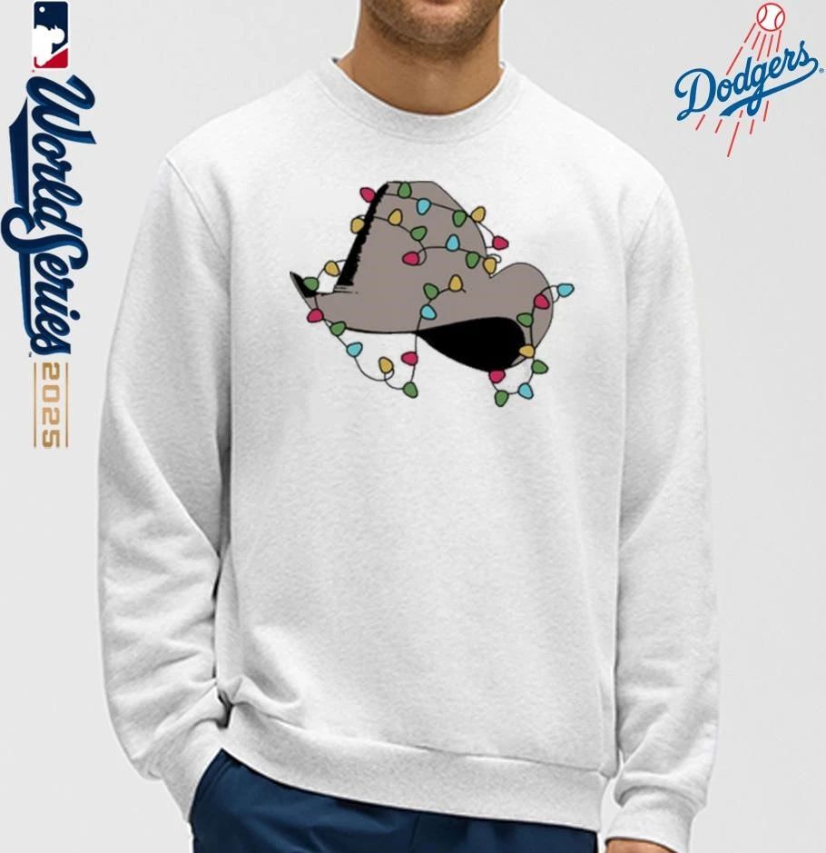 Dwight Yoakam Christmas Light Hat Shirt