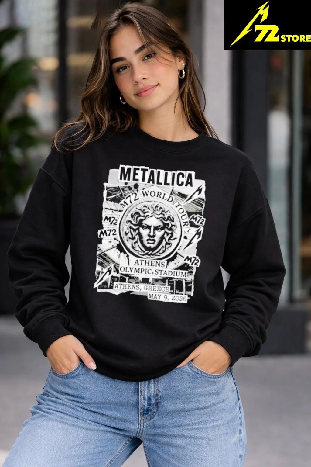 Metallica M72 Athens May 9 2026 Athens Olympic Stadium Greece Medusa Shirt