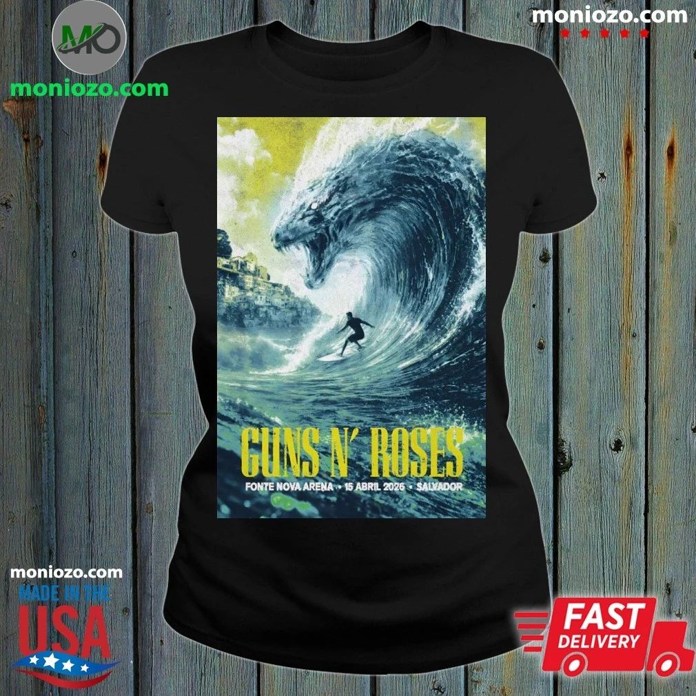Original Guns N’ Roses 4 15 2026 Salvador, Brazil Poster Shirt