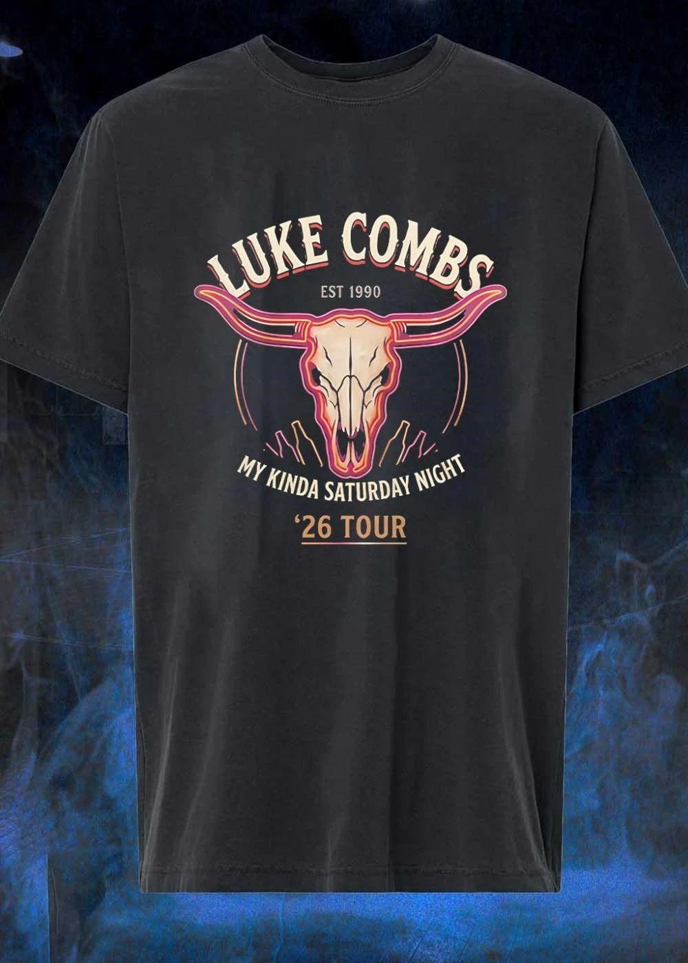 Est 1990 Luke Combs My Kinda Saturday Night 26 Tour T-Shirt