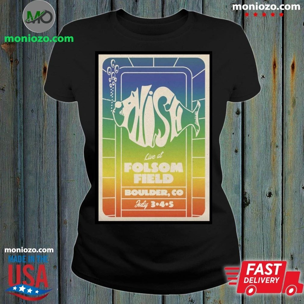 Original Phish On Jul 3-5 2025 In Boulder CO Tour Poster Shirt