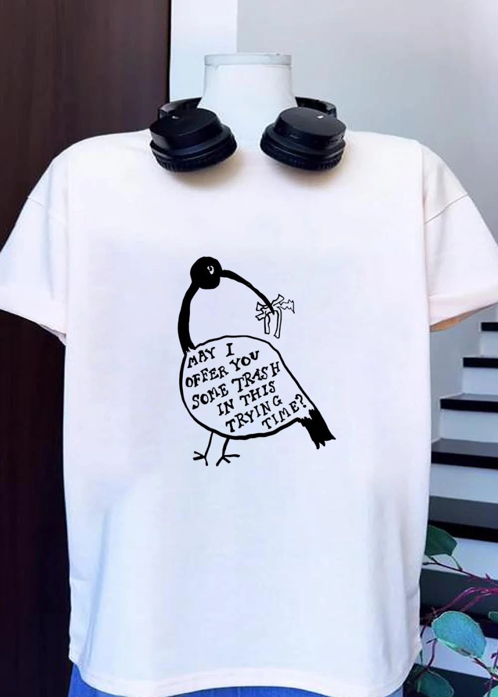 May I Offer You Some Trash In This Trying Time Bird shirt