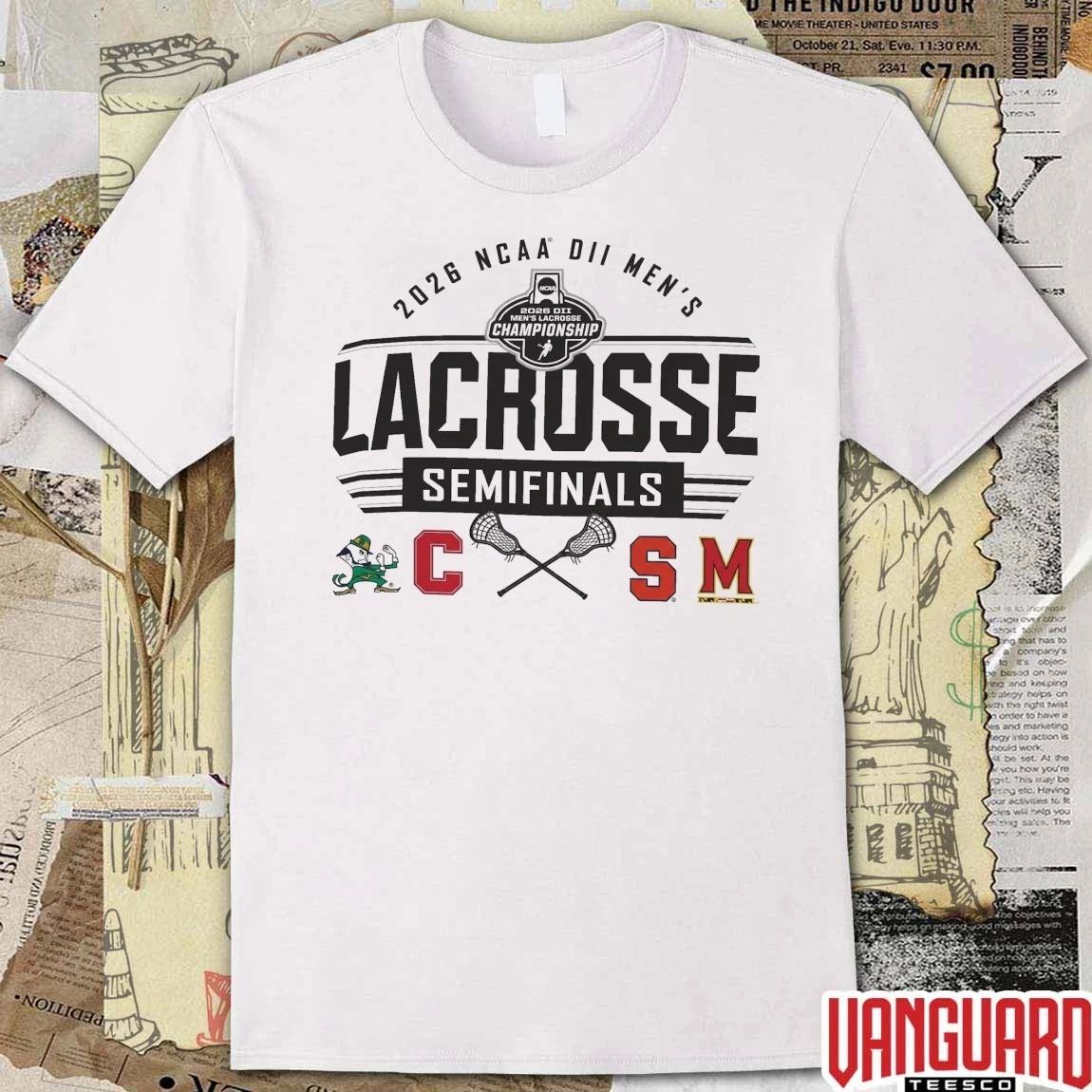 2026 NCAA Division II Pop-Up Shop Now Men’s Lacrosse Semifinals Logos t-shirt