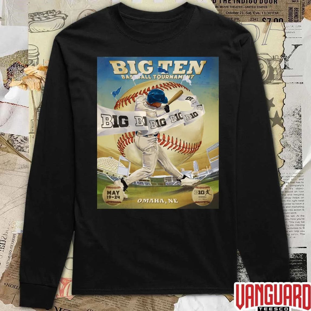 2026 Big Ten Baseball Tournament May 19 – 24 Omaha NE Poster t-shirt