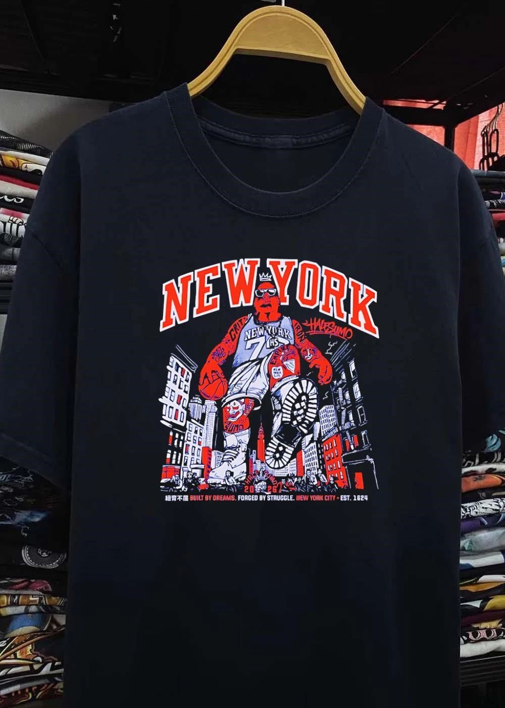 New York Half Sumo Built By Dreams Forged By Struggle City Est 1624 shirt
