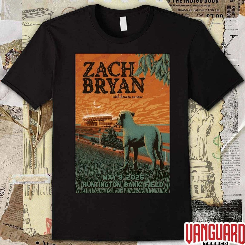 Zach Bryan Pop-Up Shop Now Huntington Bank Field Cleveland OH May 9 2026 Poster t-shirt