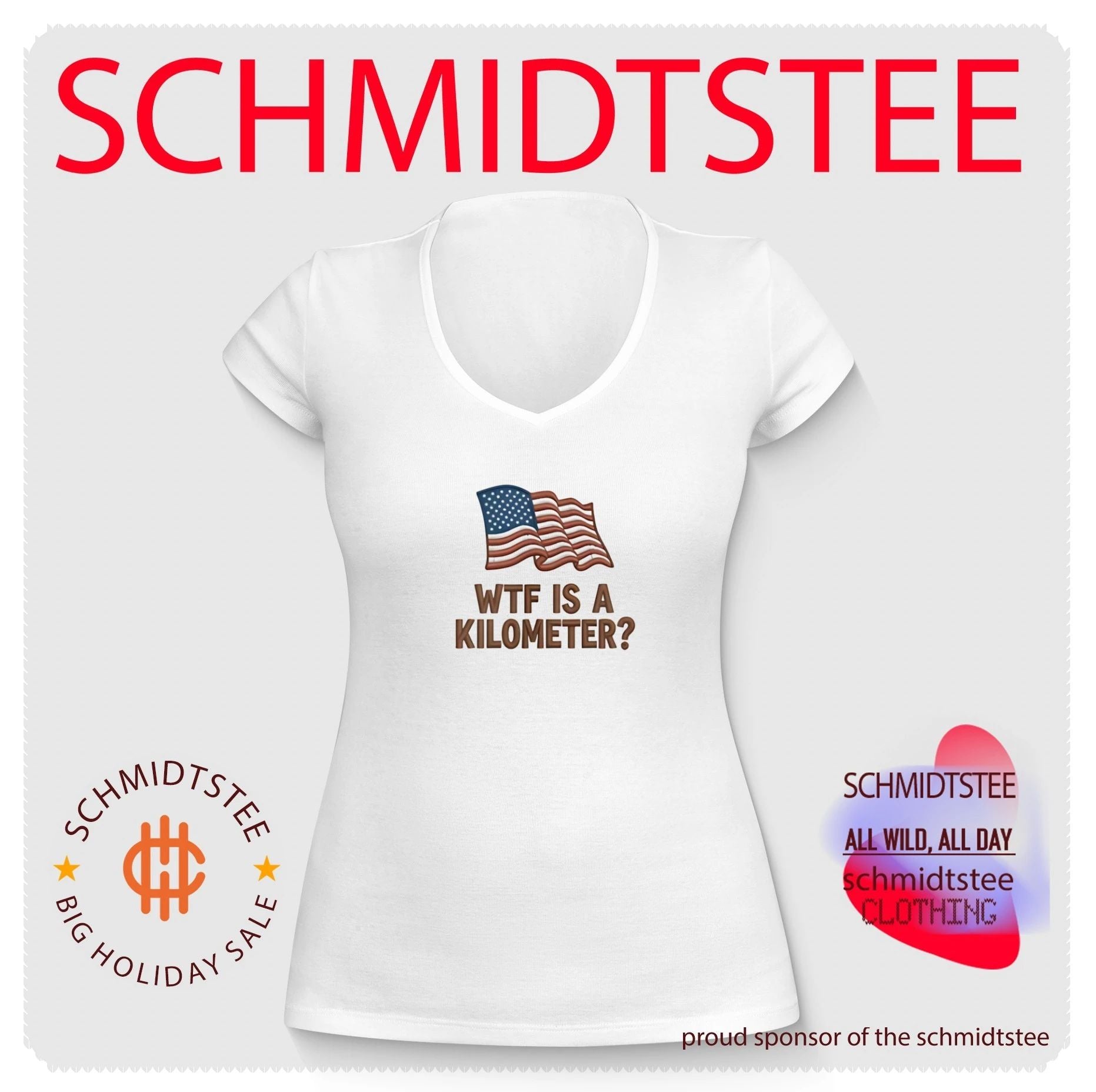 Wtf Is a Kilometer American Flag Imperial System shirt