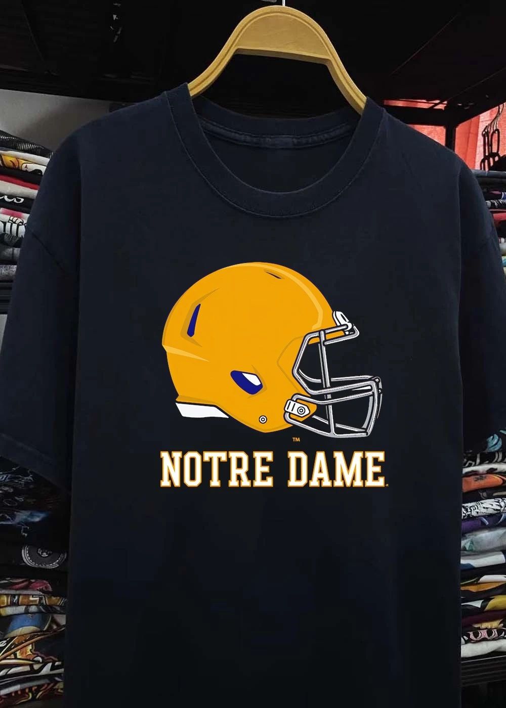 Notre Dame Fighting Irish American Football helmet shirt