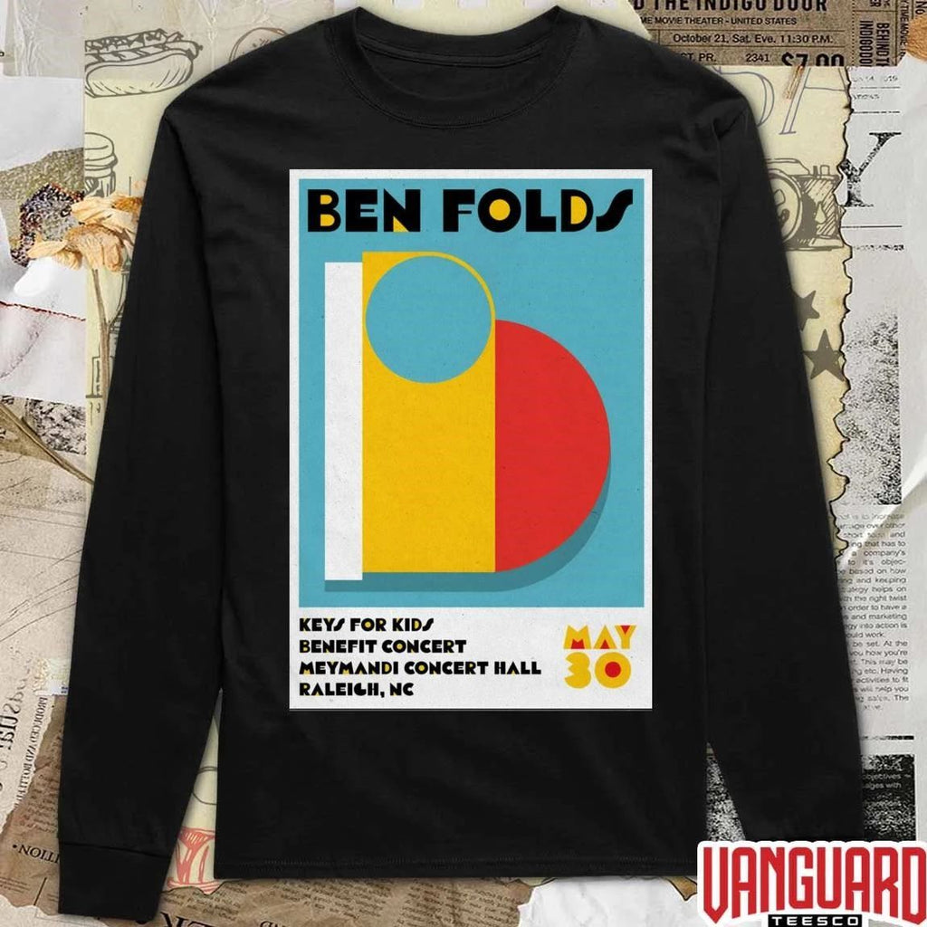 Ben Folds Keys For Kids Benefit Concert Meymandi Concert Hall Raleigh NC Tour On May 30 2026 Poster t-shirt