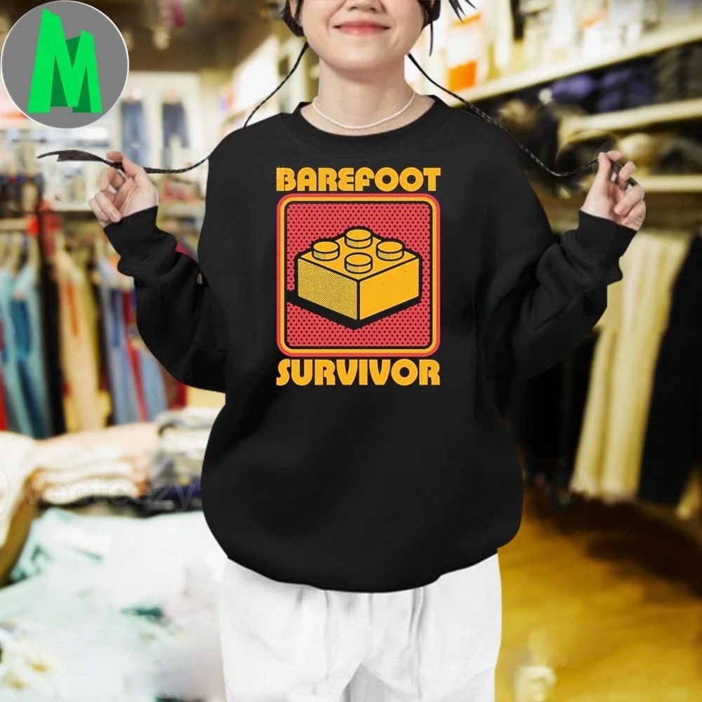 Foot Brick Barefoot Survivor Shirt