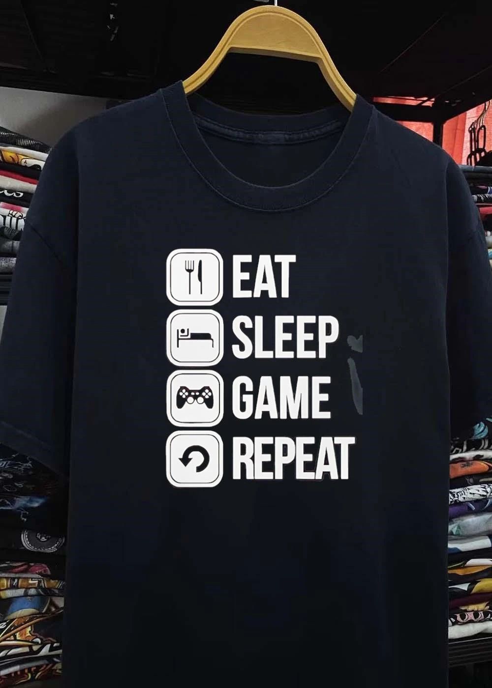 Eat Sleep Game Repeat Gaming T-Shirt
