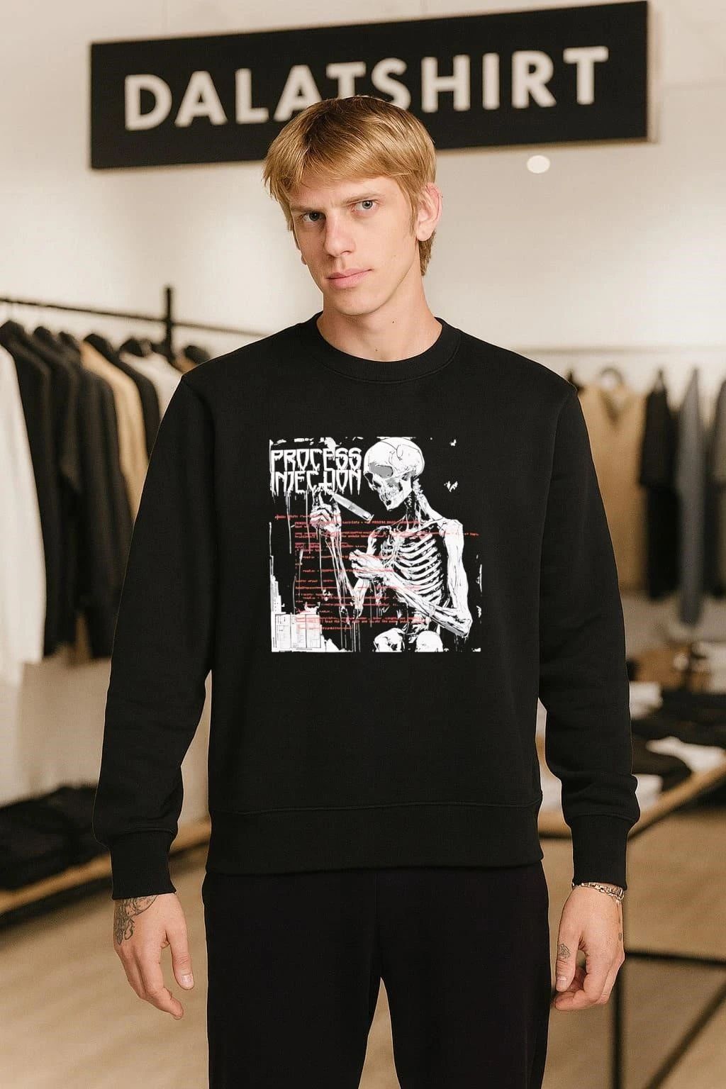 Process Injection Cyber Security Coding Skeleton shirt