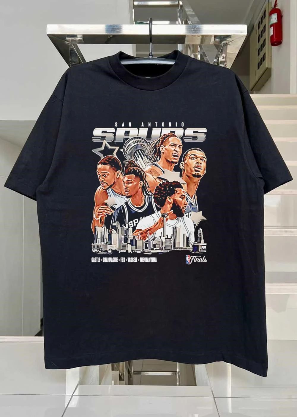 Castle Champagnie Fox Vassell Wembanyama San Antonio Spurs T-Shirt