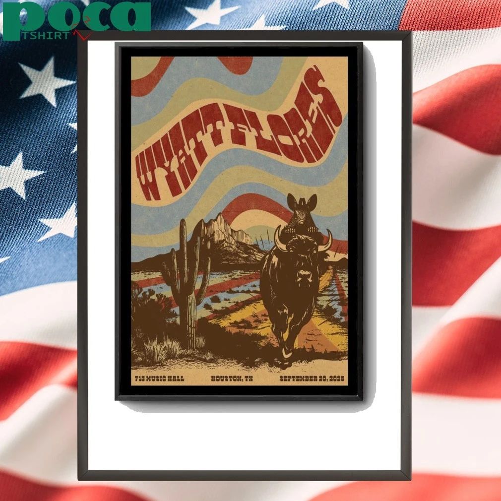 Wyatt Flores 713 Music Hall in Houston, Texas September 20, 2025 Poster shirt