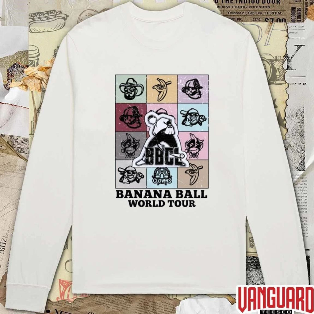 2026 Savannah Bananas Banana Ball World Tour t-shirt