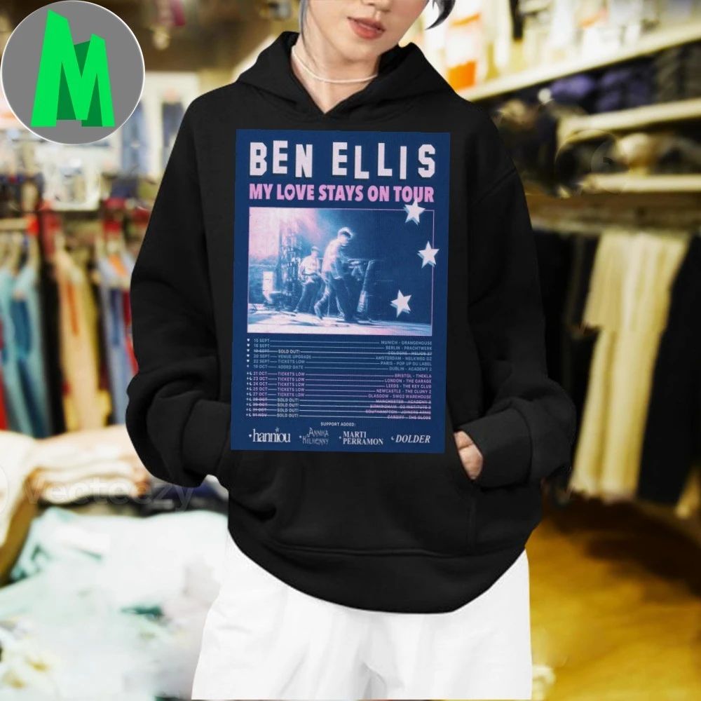 Ben Ellis My Love Stays On Tour 2025 Poster Shirt
