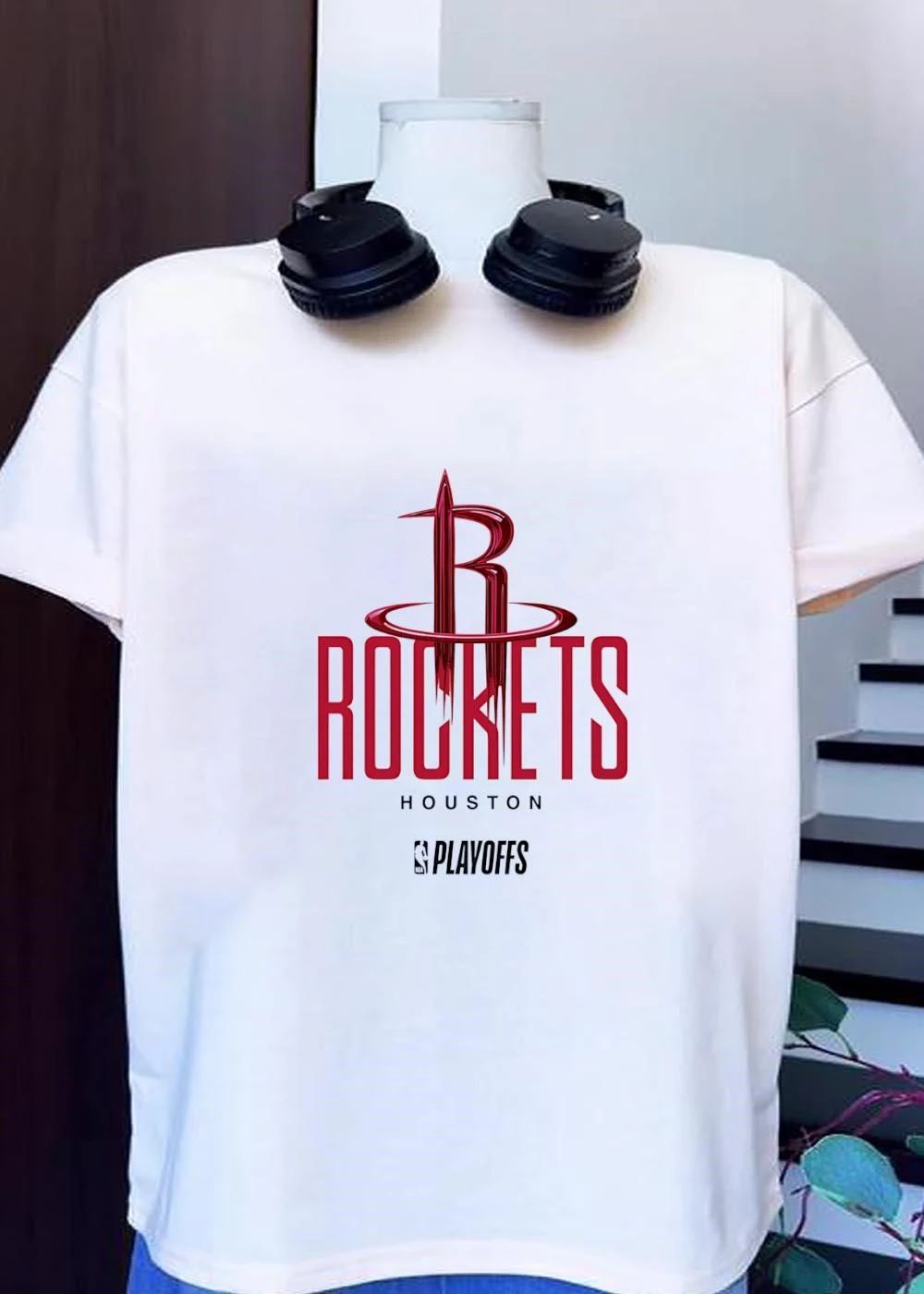 NBA Playoffs Houston Rockets Red Logo T-Shirt