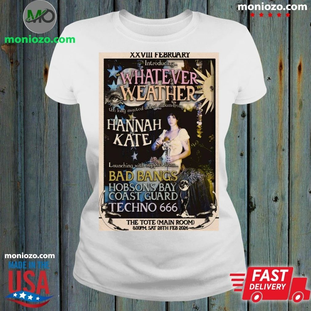 Hannah Kate Feb 28 2026 Poster The Big Announcement Shirt