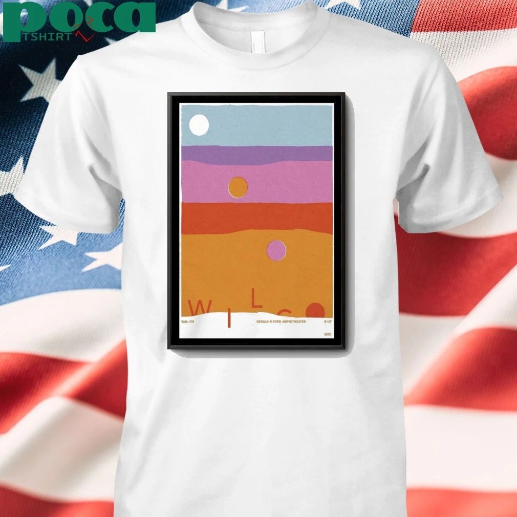 Wilco August 17, 2025 Gerald R. Ford Amphitheater, Vail, CO Poster shirt