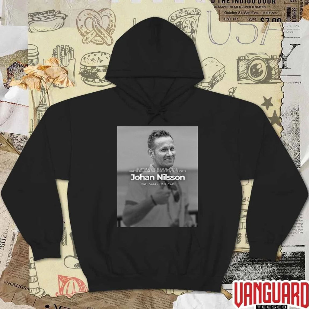 In loving Memory Of Our Dear Friend Beloved Colleague And Founder Of Elite Prospects Johan Nilsson 1981 04 09 – 2026 05 13 Poster t-shirt