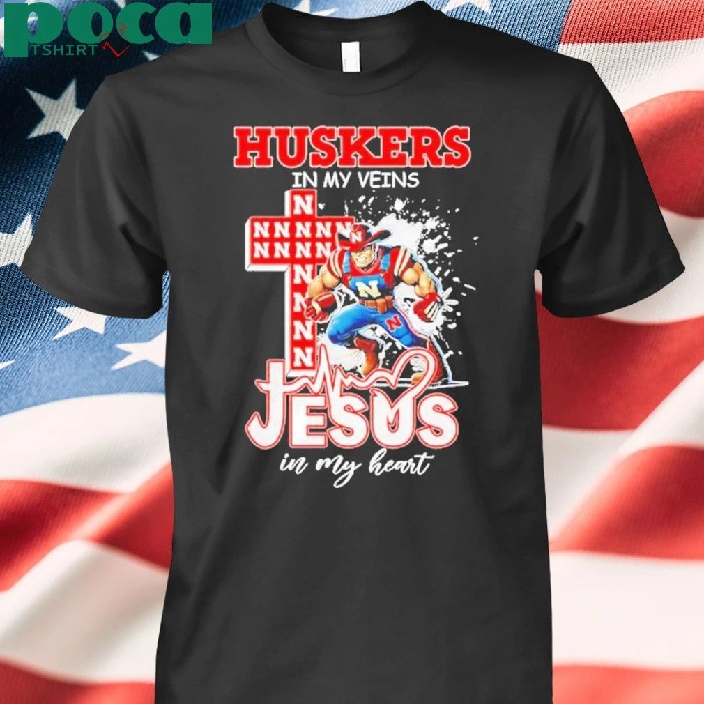 Nebraska Cornhuskers Jesus In My Heart Shirt