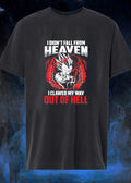 Majin Vegeta Anime I Didn’t Fall from Heaven I Clawed My Way out of Hell T-Shirt