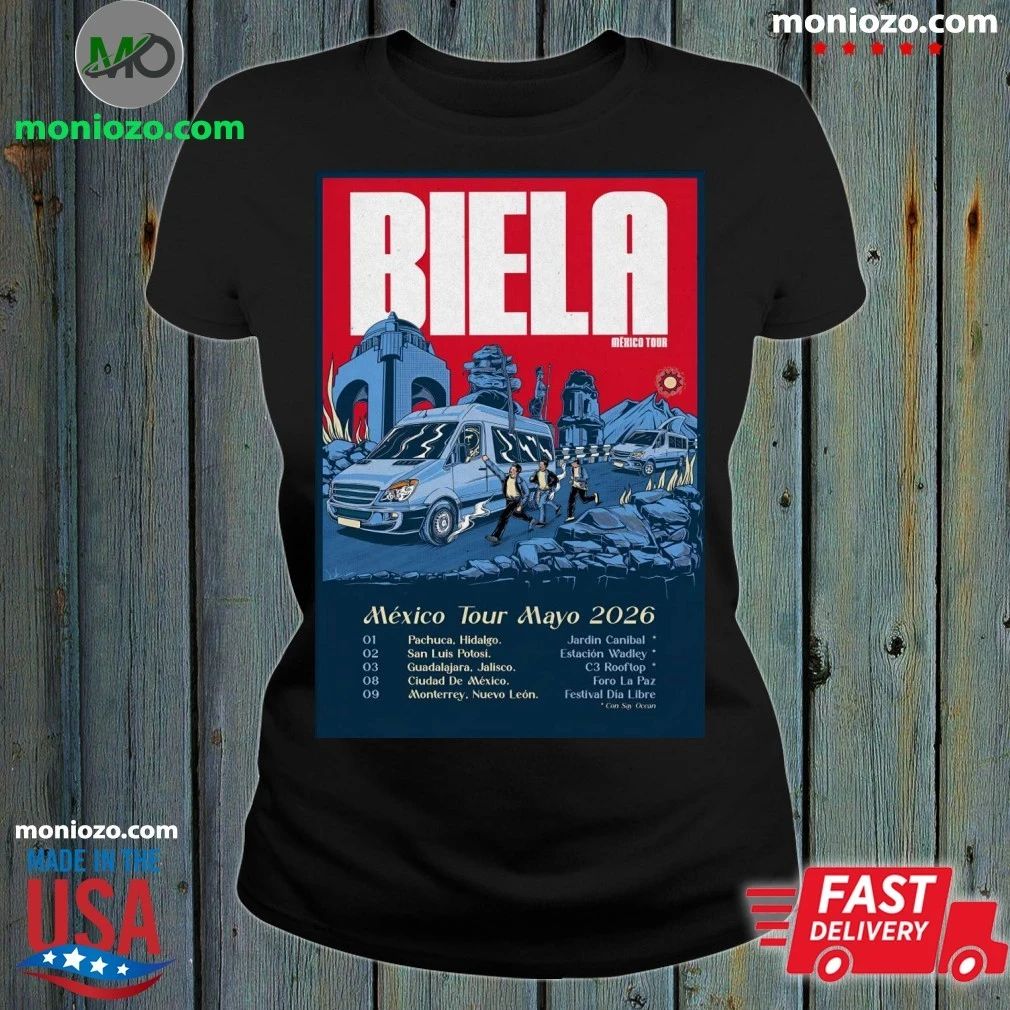 Biela Tour Mexico Mayo 2026 Poster Shirt