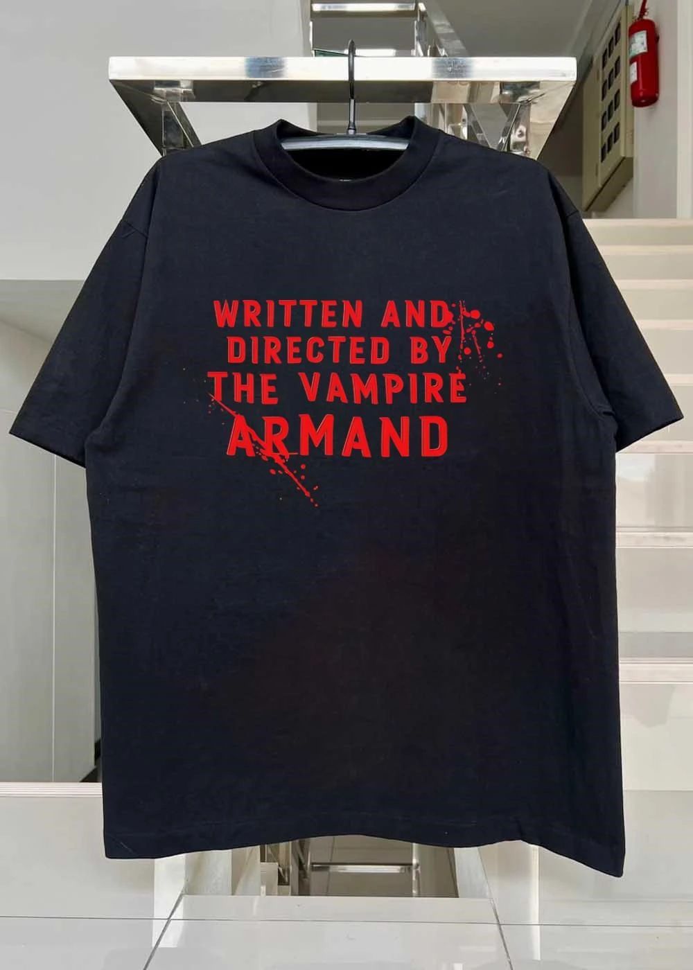 Written and Directed by the Vampire Armand Black shirt