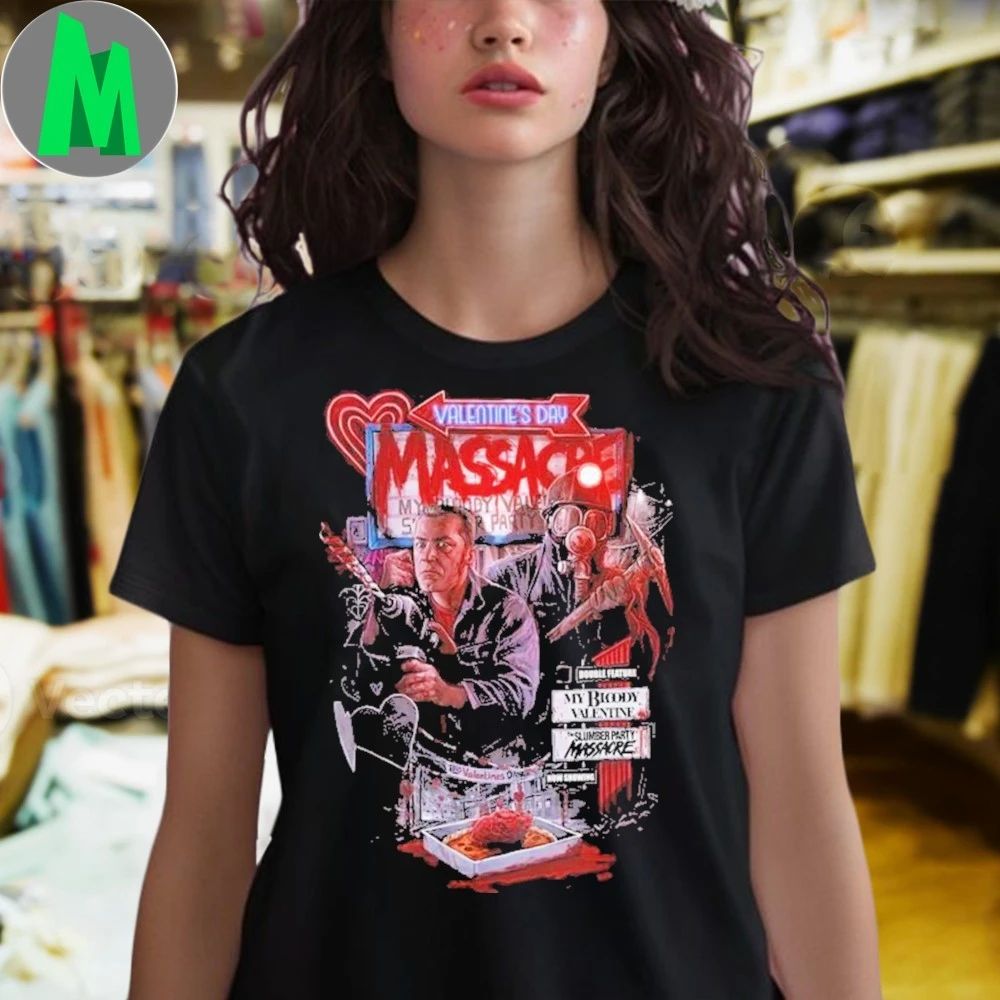 Gutter Garbs Valentine’s Day Massacre Double Feature Shirt