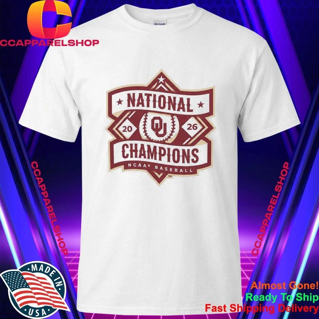 Oklahoma Sooners 2026 National Chamspions Baseball Shirt