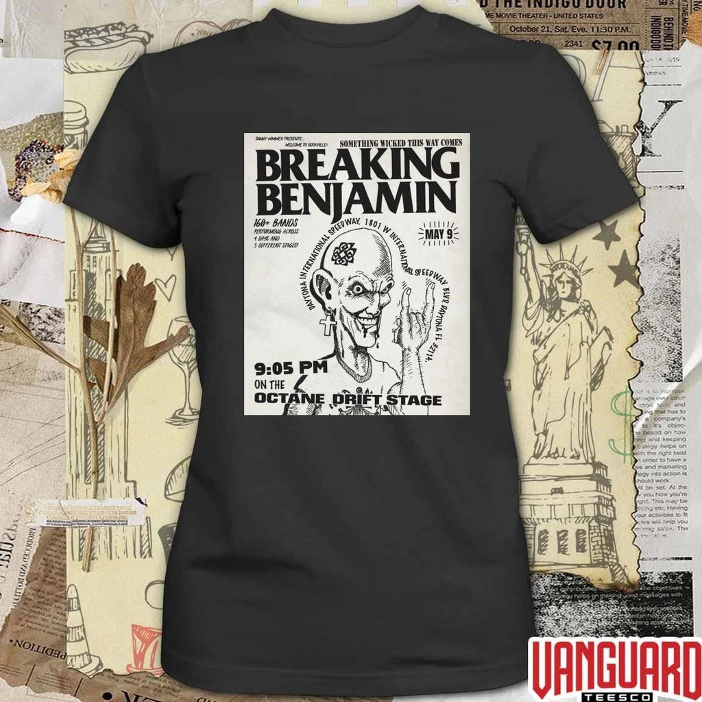 Breaking Benjamin Welcome to Rockville May 9 2026 Octane Drift Stage Daytona Beach, FL Poster t-shirt
