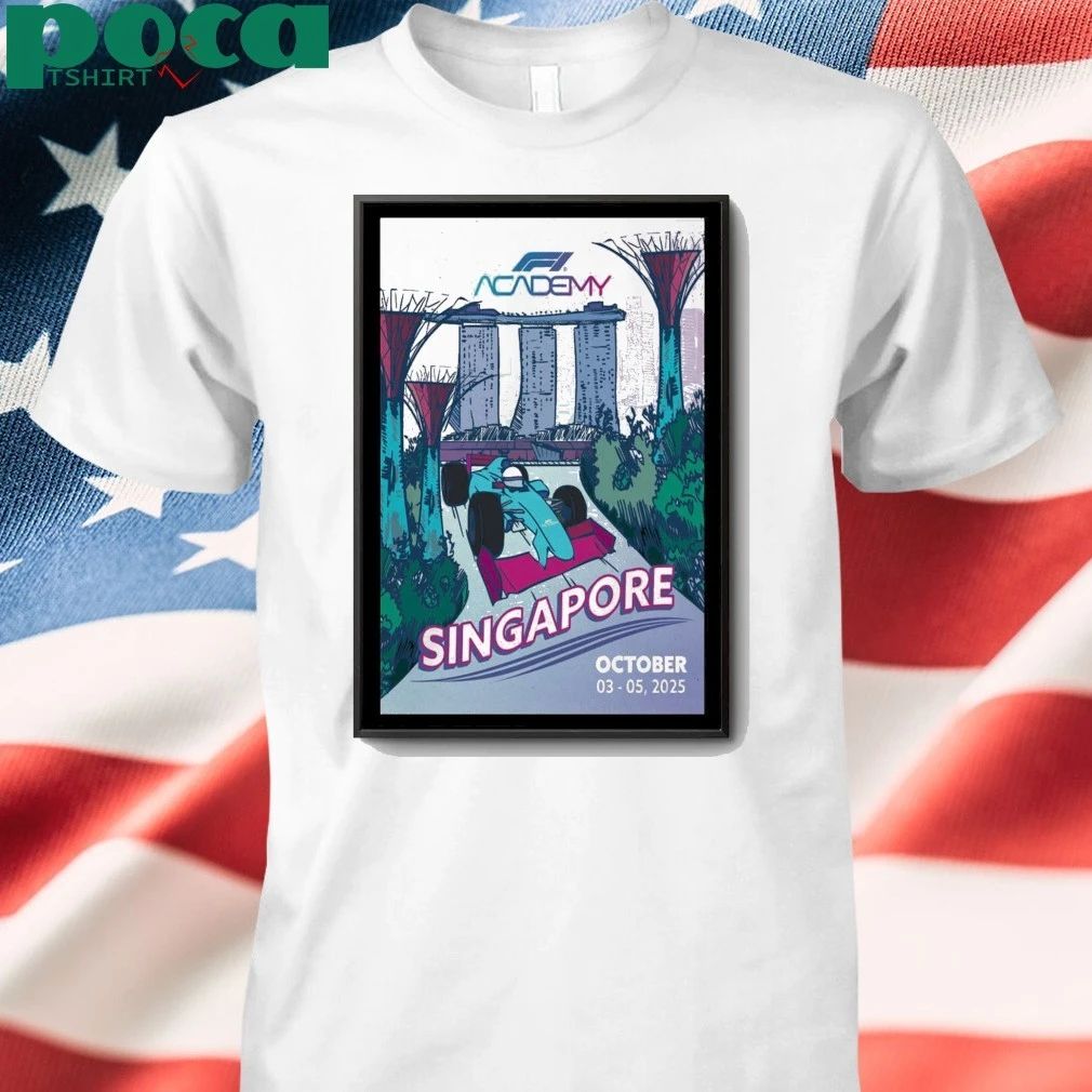 Singapore 2025 Formula One Academy Calendar Poster shirt