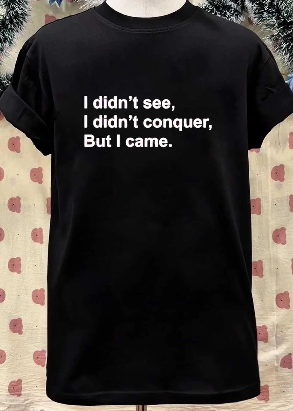 I Didn’t See I Didn’t Conquer But I Came Quote shirt