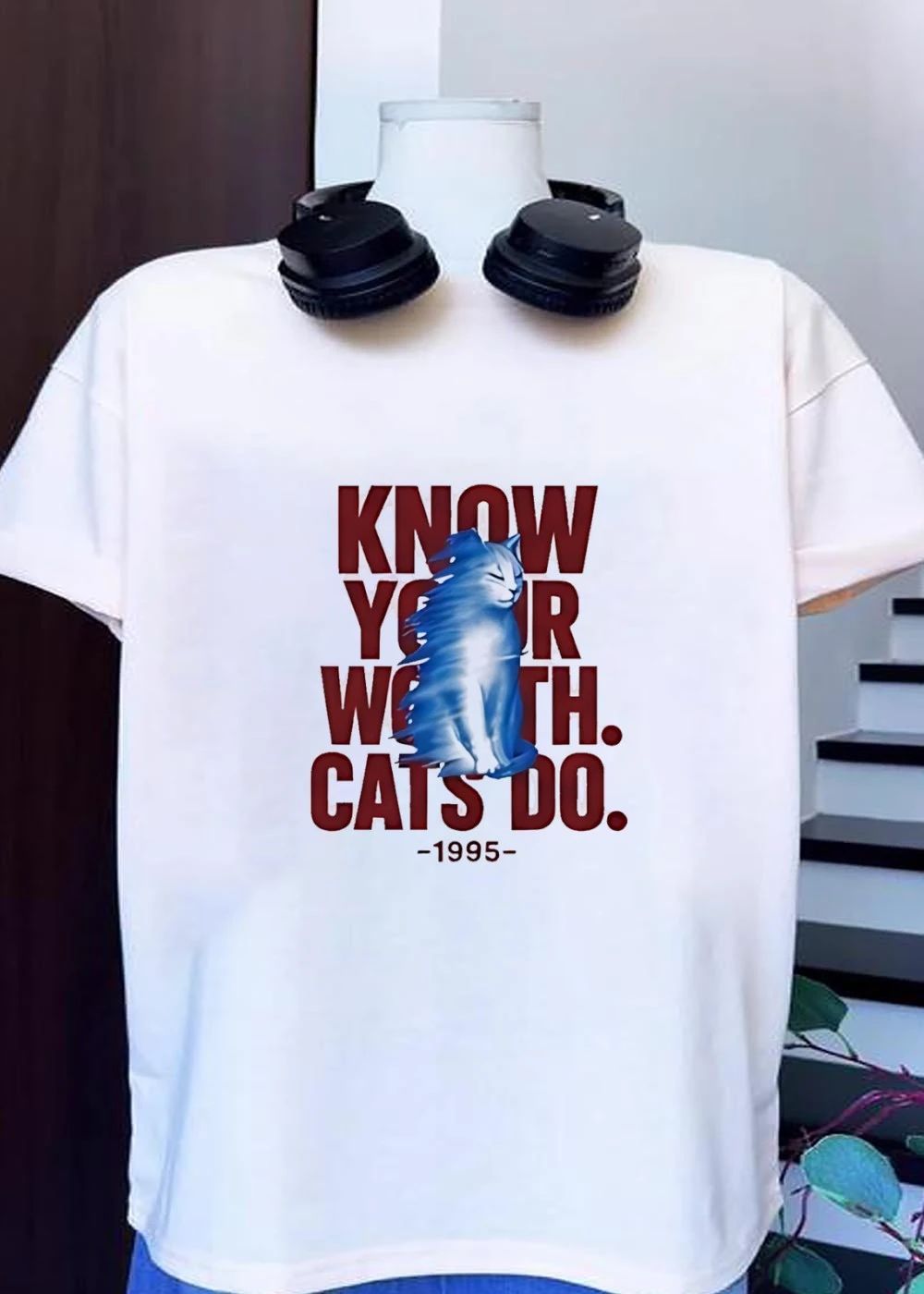 Know Your Worth Cats Do 1995 shirt