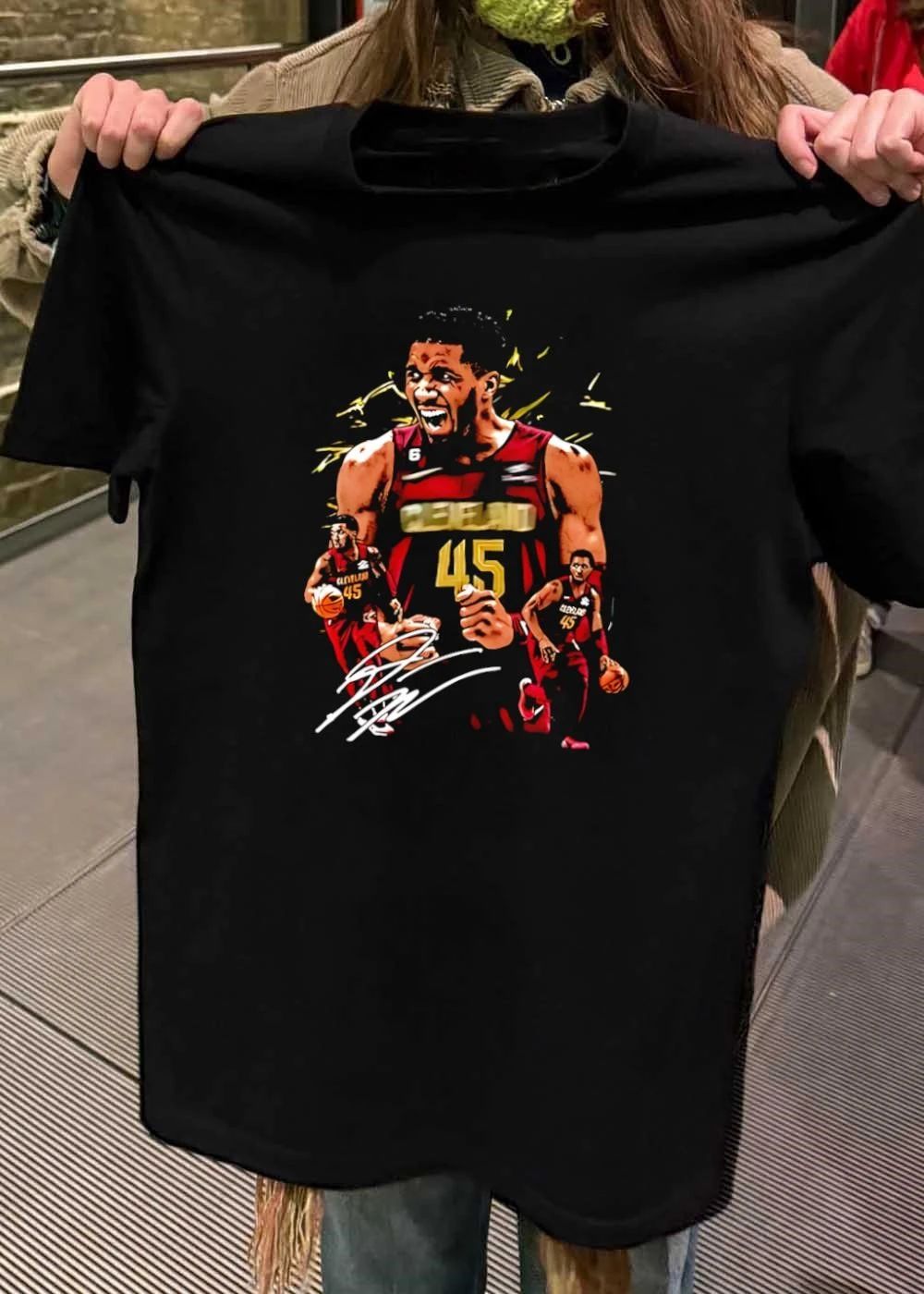Donovan Mitchell Cleveland Cavaliers NBA player number 6 Cleveland 45 shirt