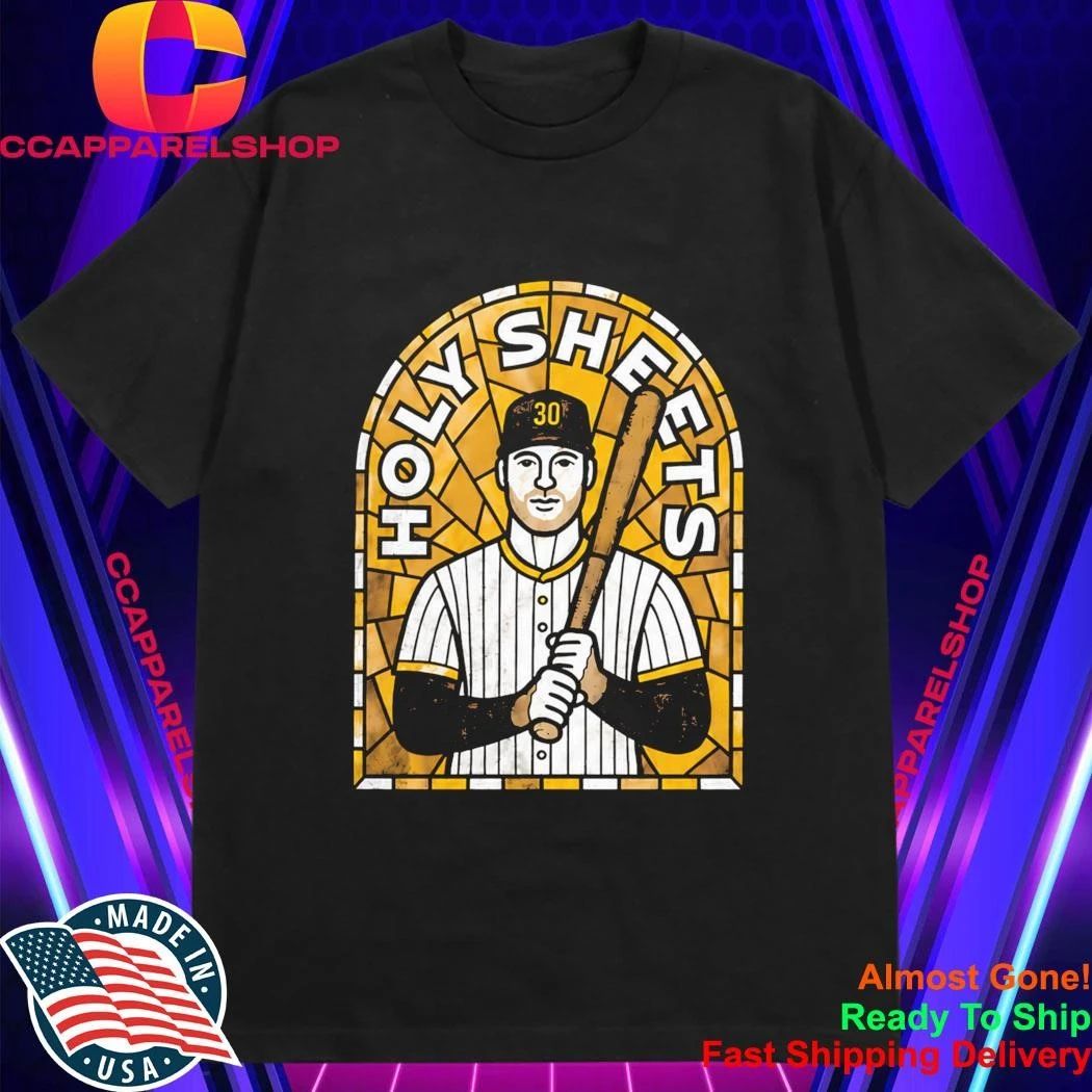 Michael King Wearing Gavin Sheets Holy Sheets Padres Shirt