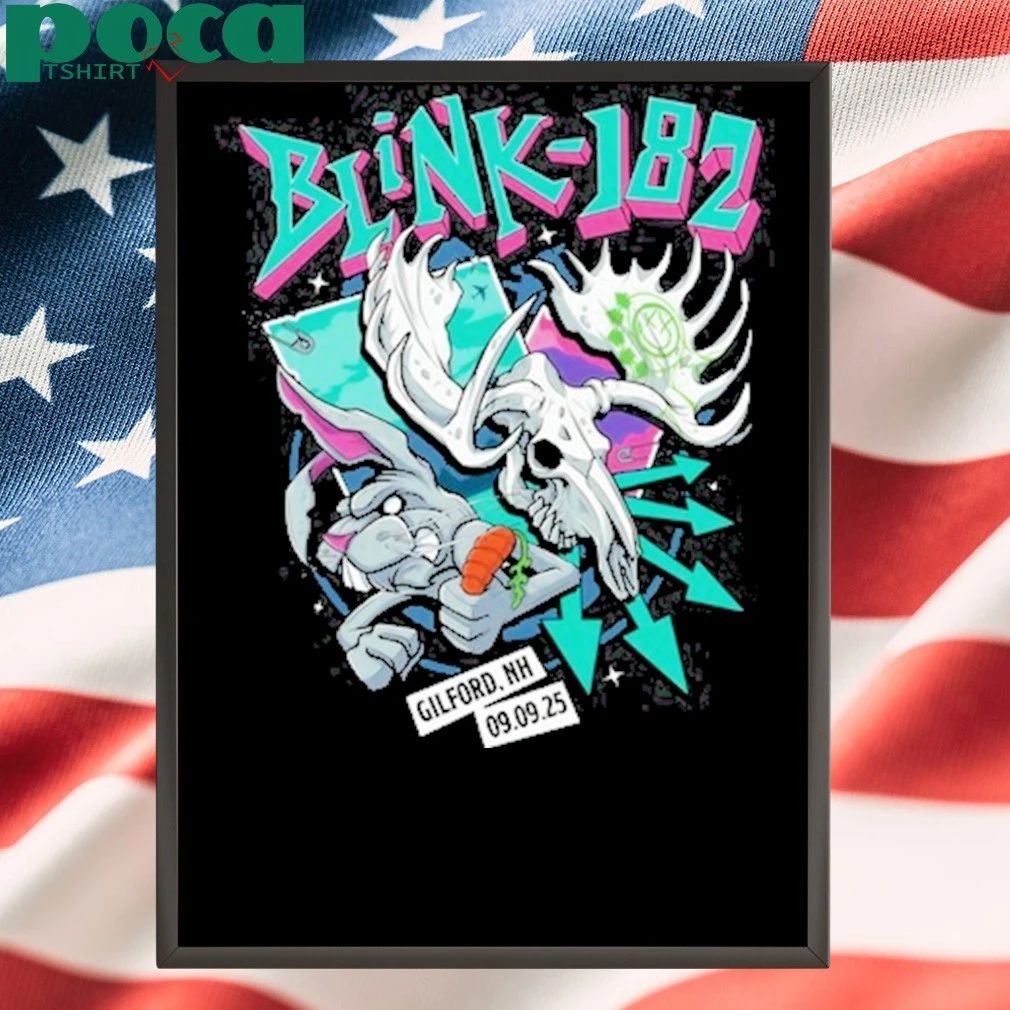 Blink 182 9.9.2025 In Gilford NH T-shirt