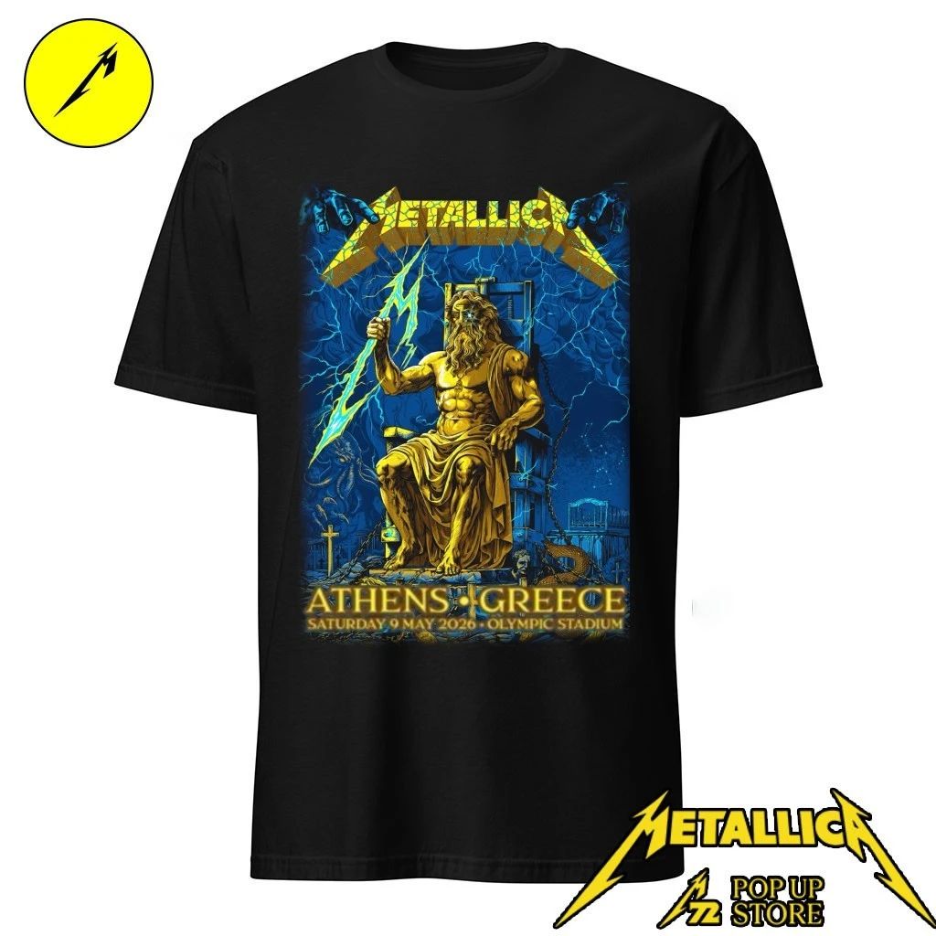 Metallica M72 Athens Pop-Up Shop Greece At Olympic Stadium May 9, 2026 By Revolverdart Shirt
